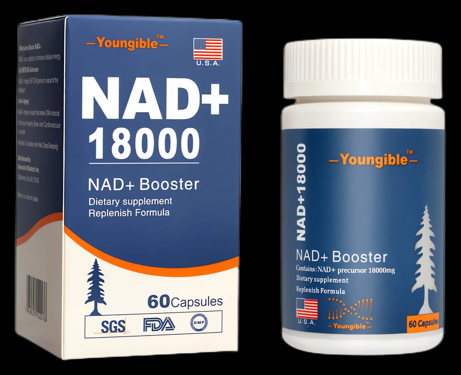 Youngible NAD+ 18000 — NAD⁺ 前体补充配方